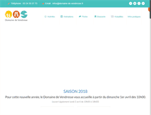 Tablet Screenshot of domaine-de-vendresse.fr